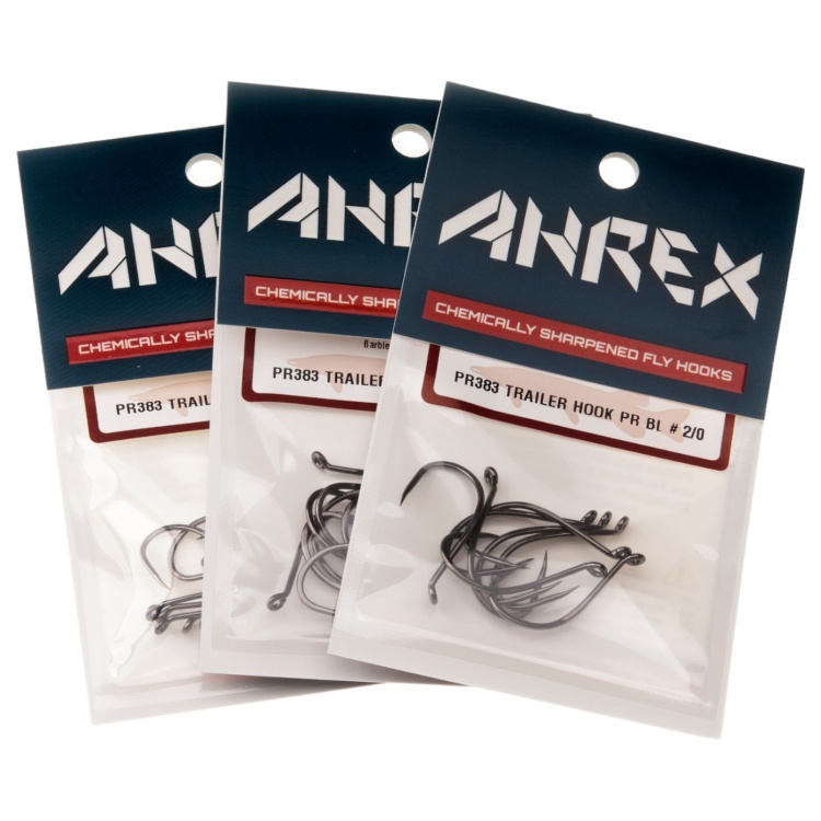 Ahrex Pr383 Trailer Hook, Barbless Pr #4/0 Fly Tying Hooks